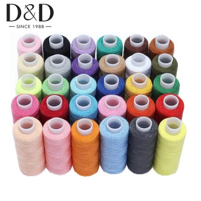 China Low Shrinkage 30 Colors Sewing Thread 250 Yards Thread Spool Polyester For Sewing DIY Hand Sewing& Sewing Machine Accessories for sale