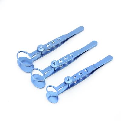 China Titanium Eye Surgery Chalazion Forceps , Ophthalmic Eye Surgical Instrument for sale