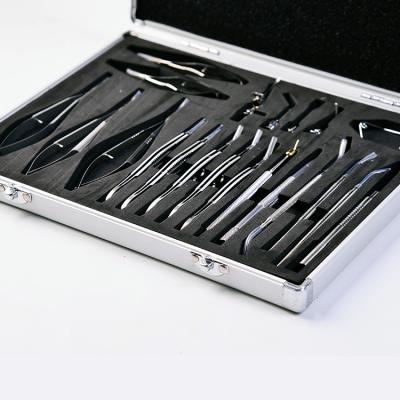 China Cataract Surgery Instruments Stainless Steel Eye Surgery Cataract 21 Sets High Temperature Resistant Instruments For Cataract Surgery for sale