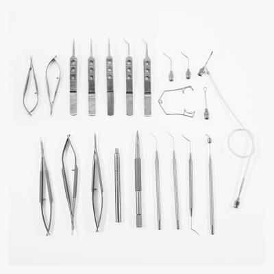 China High Quality Anti-corrosion Cataract Surgery Instruments Surgical Instruments Ophthalmic Cataract Set Stainless Steel for sale