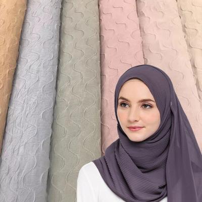 China In te ademen Abaya omfloerst Geweven Stof 150cm Headscarf-Premie Materiaal omfloersen Te koop