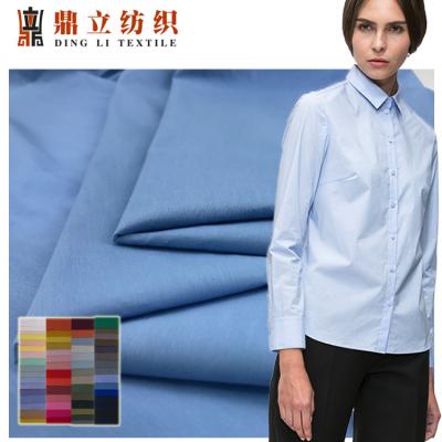 China anchura teñida lazo Eco de la tela tejida el 148cm del popelín de la camisa 50D amistoso en venta