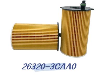 China 26320-3CAA0 KIA Hyundai Oil Filter Synthetic Fibers Media Car Engine Parts for sale