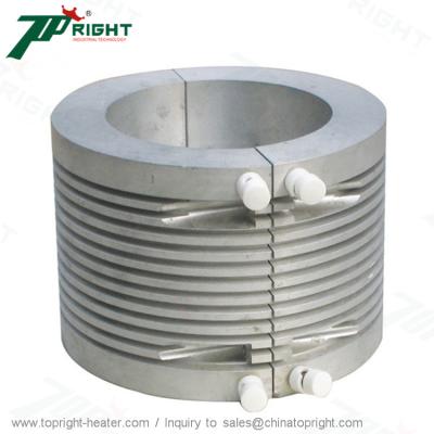 China Hotels 380V Air Cooling Strip Heating Element Aluminum Plate Casting Heaters For Extrusion Industries for sale