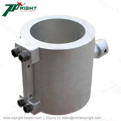 China Hotels Water Cooling Barrel Band Heaters Aluminum Plate Casting Heaters 440v 5kw for sale