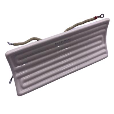 China Hotels Curved Type Infrared Ceramic Heater 850w IR Ceramic Heating Panel With TC for sale