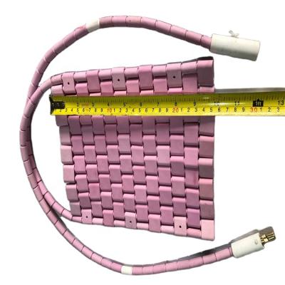 China Fast Response Flexible Ceramic Mat Heater Pad Alumina Far Infrared Ceramic Strip Heater In 205*250mm for sale