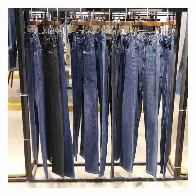 China International Brand Wholesale High Quality Used Denim Clothes Skinny Jeans Mixed Size for sale