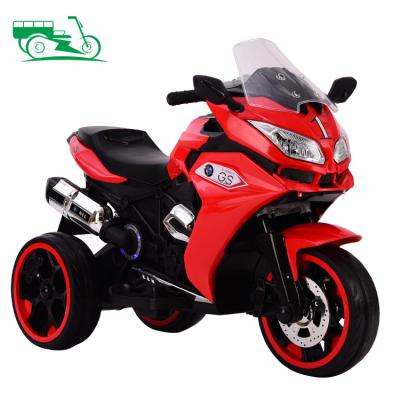 China Ride On Toy Dual Driven 6V Kids Electric Motorcycle Kid Motorbike With Wheels Lights Up Electric Toys Car for sale