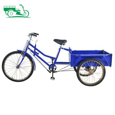 China Wholesale Price Large Capacity 80kg Tricycle Body 3 Pedal Rickshaw Adult Cargo Ride / Open Wheel Bike Substitute Other Tricycle for sale