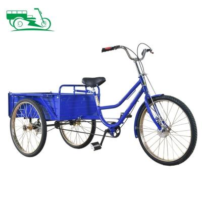 China Adult cargo tricycle/trike walk pedal rickshaw tricycle body 3 wheel replacement convenient human agricultural open tricycle for sale