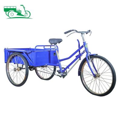 China China Factory Price High Quality 3 Wheels Cargo Transport Tricycle Adult Pedal Ride/Alternate Equipment Pedal Tricycle for sale