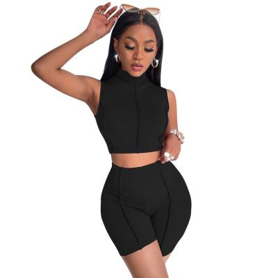 China Athleisure Swapping Women's Fashion Sets Sexy Shorts Tank Tops Plus Size Women's Sets for sale