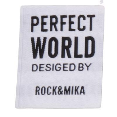 China Washable Perfect World T-shirt Apparel Label For Cotton Clothing Garment Care Label Brand Label for sale