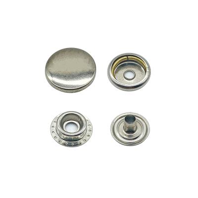 China Custom four part plated brass snap button dry cleaning press for coat jeans jacket garment high quality accessories brass snap button for sale