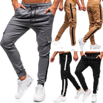 China Multi-pocket Breathable Tooling Casual Drawstring Stacked Long Pants For Men for sale