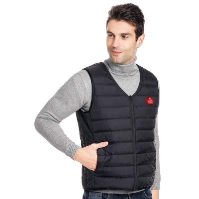 China 5V Waterproof Warm Heated Zones Smart Washable USB Rechargeable Heated Vest For Men Women for sale