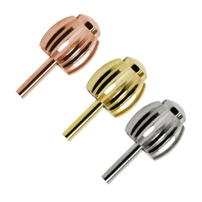 China Fashionable Copper Material Round Head Pumpkin Crown Long T Watch Tube Case Accessories Watch Parts for sale