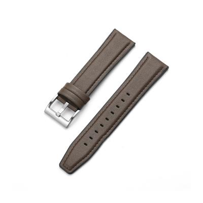 China 20mm 22mm Leather Silicone Microfiber Leather Strap Quick Release Bottom Strap For Smart Strap Replacement for sale