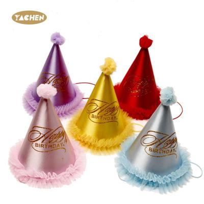 China YACHEN Image YACHEN Image YACHEN Handsome YACHEN Party Hats Kids Happy Birthday Hat Light Ball For Party Supplies for sale