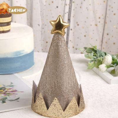 China Five-pointed Shiny Five-pointed Headband Party Hats Kids Party Hat YACHEN Star Party Wear Glitter Happy Birthday Hat Kids Hairband Kids Party Hats For Party Hats parts supply for sale