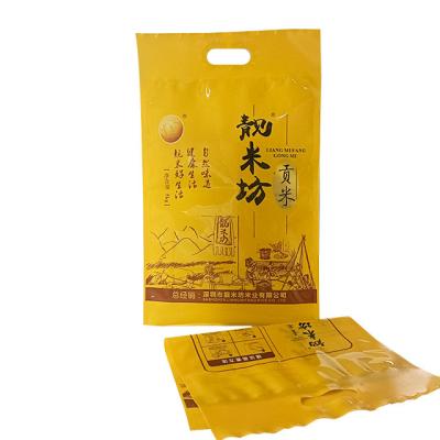 China 2023 custom heat seal printing handle basmati rice snack 25kg packaging bags for sale