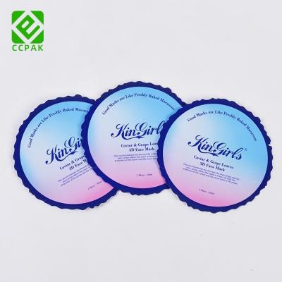 China 2023 Barrier Hot Sale Custom Mylar Bags Aluminum Foil Face Mask Printed Die Cut Shaped Mylar Customized Bags for sale