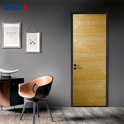 China Decorative Figured Maple Flush Wooden Door for Room for sale