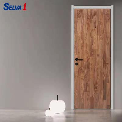 China Decoration Parquet Walnut Flush Wooden Door For Room for sale