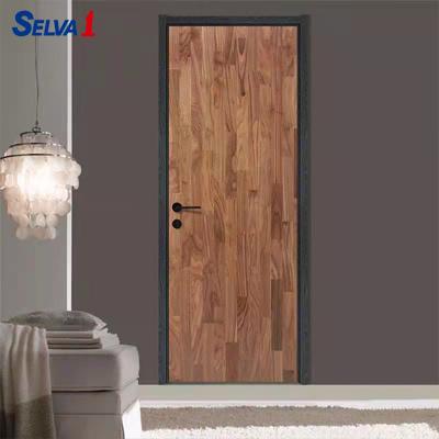 China Decoration Parquet Walnut Flush Wooden Door For Room for sale