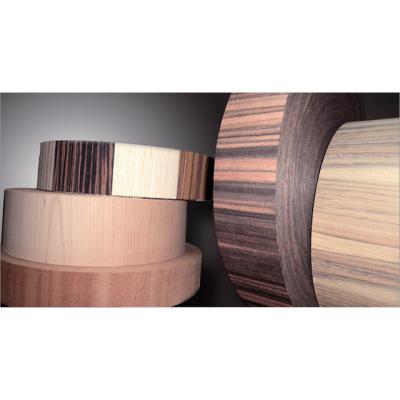 China Veneer best selling good quality cross grain natural veneer dark edging for furniture and door for sale