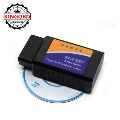 China For most of cars 2021 best quality OBD II scanner elm327 elm 327 obd2 v2.1 interface supports all obdii protocols for sale