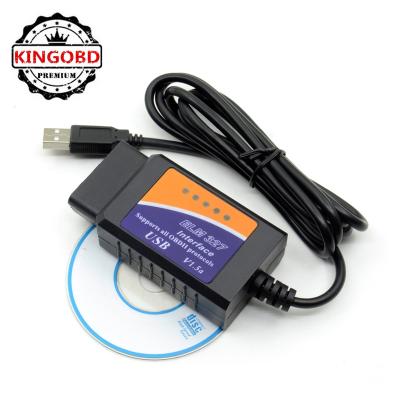 China For Most Cars ELM327 V1.5 Automotive Car Diagnostic Tool Automotive ELM OBD2 327 USB V USB OBD 2 Android Auto Code Reader Scanner USB 1.5 Adapters for sale