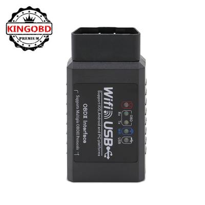 China Support All Car OBD2 WIFI USB Wireless Car Diagnostic Tool ELM327 WIFI USB OBD2 OBD II OBDii Scanner Tool ELM 327 for sale