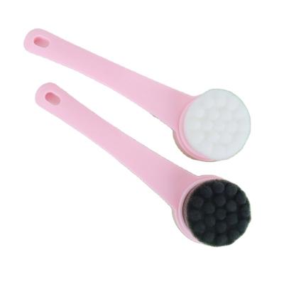 China Face cleaning brush Face Brush , Facial Cleansing Exfoliating Brush With HandleAnd Ultra Fine Soft Bristles Pore Deep Cleansing SideFace Wash Scrub for sale