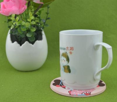 China Lovely Girl 2d/3d Silicone Cup Coaster / Heat Resistant Table Placemat For Promotion Gift for sale