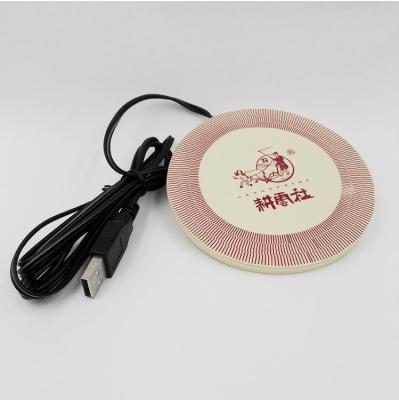 China 2016 Hot USB Heat Warmer Silicone Cup Mat / Coffee Coaster With Embossed Logo for sale