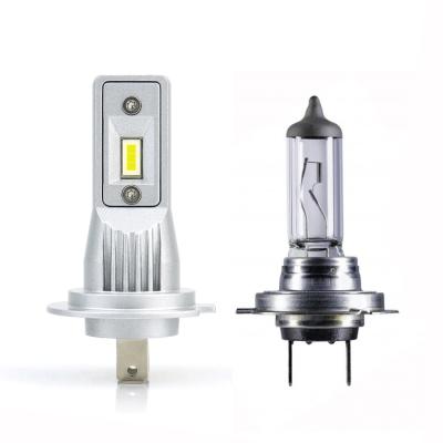 China Plug and play 15W 4000LM Size V10P H7 LED Headlight Bulb Copper Halogen PCB LED Headlight 6000K for sale