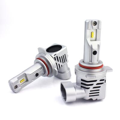 China High Quality Headlight Light/Fog Light ZES Chips M3 Led Bulb H7 H11 9005 9006 9012 Hir H1 H3 880 5202 5000LM With Power Fan Led Bulb for sale