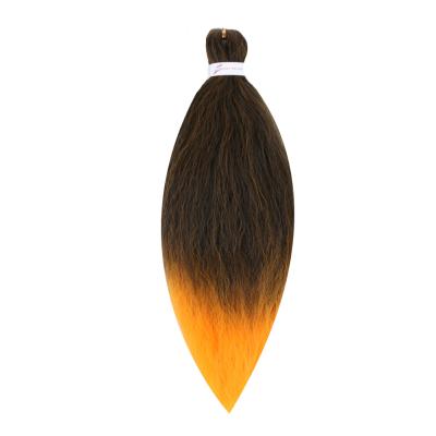 China Hot Selling Pre Stretched Yaki Hair Synthetic Hair Japanese Fiber Jumbo Braids Pre Stretched for sale