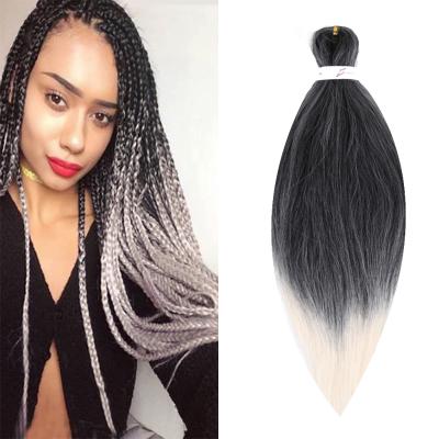 China High Quality 26 Inch Hair EZ Prestretched Synthetic Braiding Hair Pre Braiding Hair Stretch Custom Braiding Hair for sale