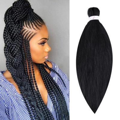 China EZ Prestretched Hair 26 Inch Big Synthetic Braiding Hair High Quality Pre Stretched Braiding Hair for sale