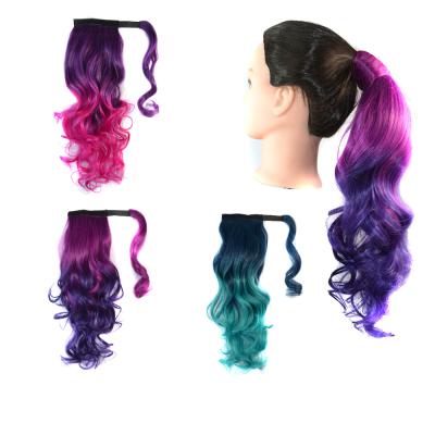 China Synthetic Hair Fiber Xin Si Balayage Hair Extensions Clip In Poytial Ombre Weft Natural Curly Color Youngsee Hair Extension Tope Tape Magic Tape for sale