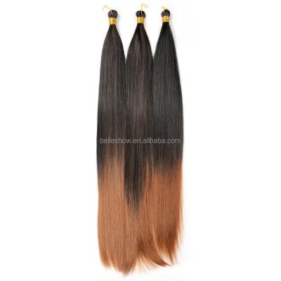 China Wholesale 20 Inch Smooth Synthetic Hair Braids Silky Straight Hair Bulk Crochet Braids Hair Extensions Pony Silky Pony Silky Braiding Hair for sale