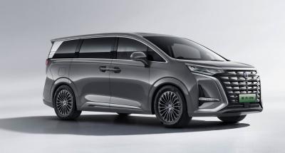 China 7 asientos MPV de tamaño mediano grande coche eléctrico Denza Tengshi D9 Largo alcance 600km en venta