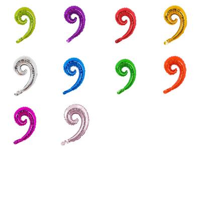 China Amazon Hot Selling Foil Balloons Kids Birthday Wedding Decoration Party Decoration New Spiral Waves Curves Foil Balloons Wholesale for sale