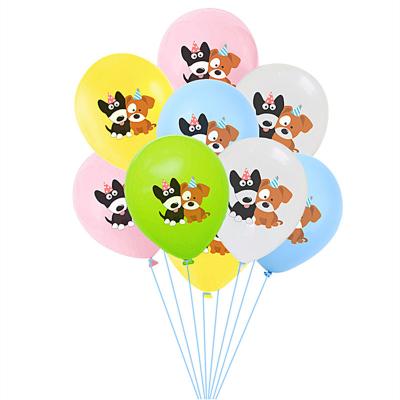 China Dog Paw Printed Animal Latex Balloons Party Decoration Cartoon 12Inch New For Pet Birthday Theme Party Decoration Supplies Wholesale for sale