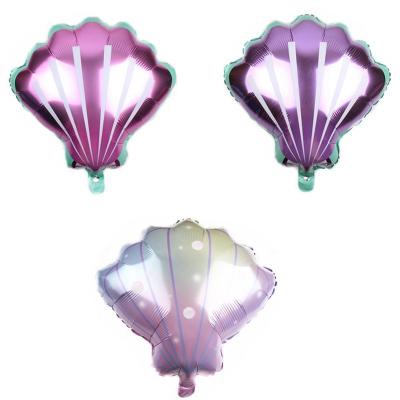 China Hot Party Decoration Amazon Tour Wholesale Shell Aluminum Foil Balloons Wedding Birthday Party Decoration Seashell Mylar Balloons Globos for sale