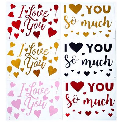 China Bobo Balloon Stickers Hot Sale DIY Party Decoration Wholesale Clear Space Balloons Stickers I Love You for Valentine's Day Wedding Party Decorations for sale