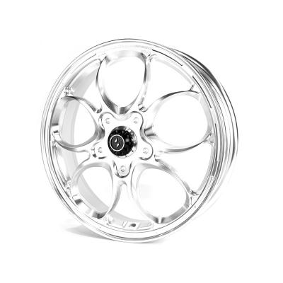 China 6061 Aluminum Alloy Motorcycle Forged Wheel For Vespa GTS300 Front CNC Modified Forged Wheels for sale